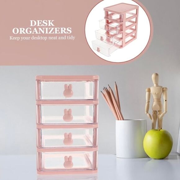 Mini Multi-Level Storage Box w/ Bunny Ears - Picture 1 of 12